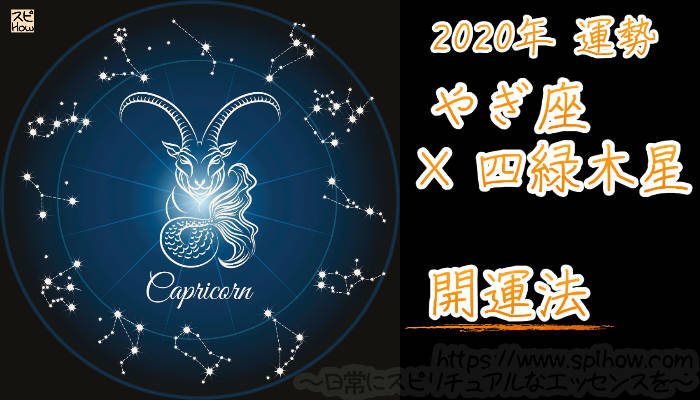 【開運アドバイス】やぎ座×四緑木星【2020年】のアイキャッチ画像