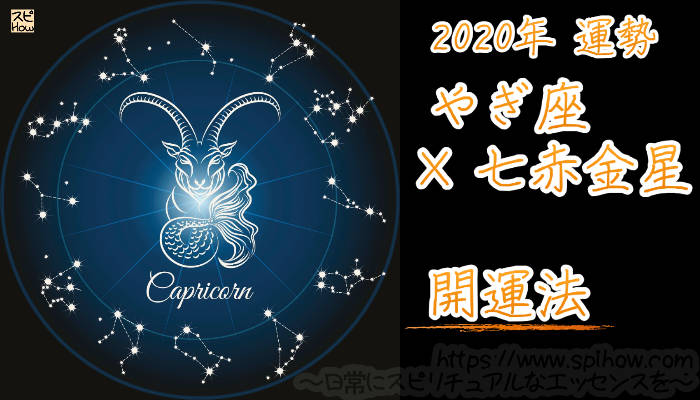【開運アドバイス】やぎ座×七赤金星【2020年】のアイキャッチ画像